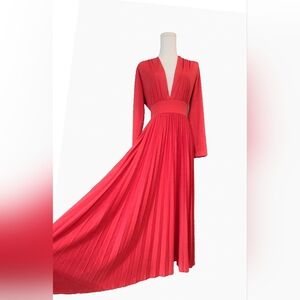 Vintage 1970s Style Vicky Vaughn‎ Label Peach Orange Size M